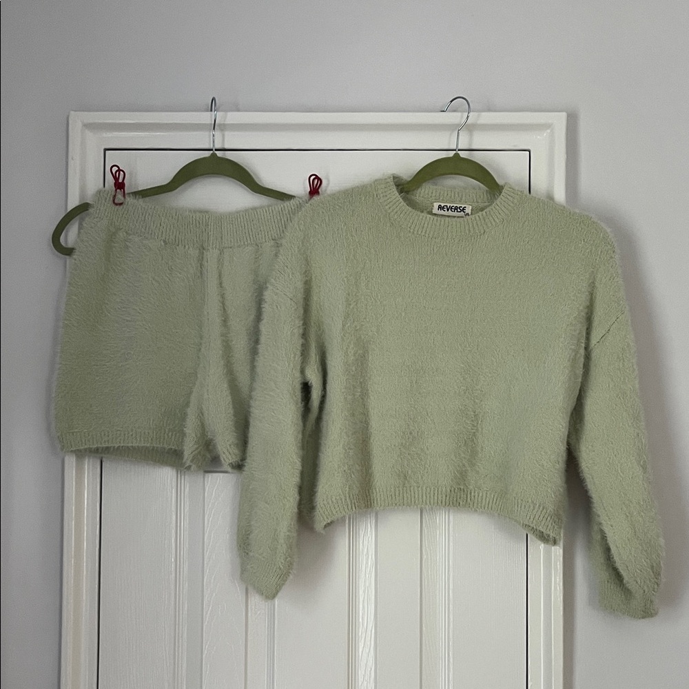 Green Sweater Set